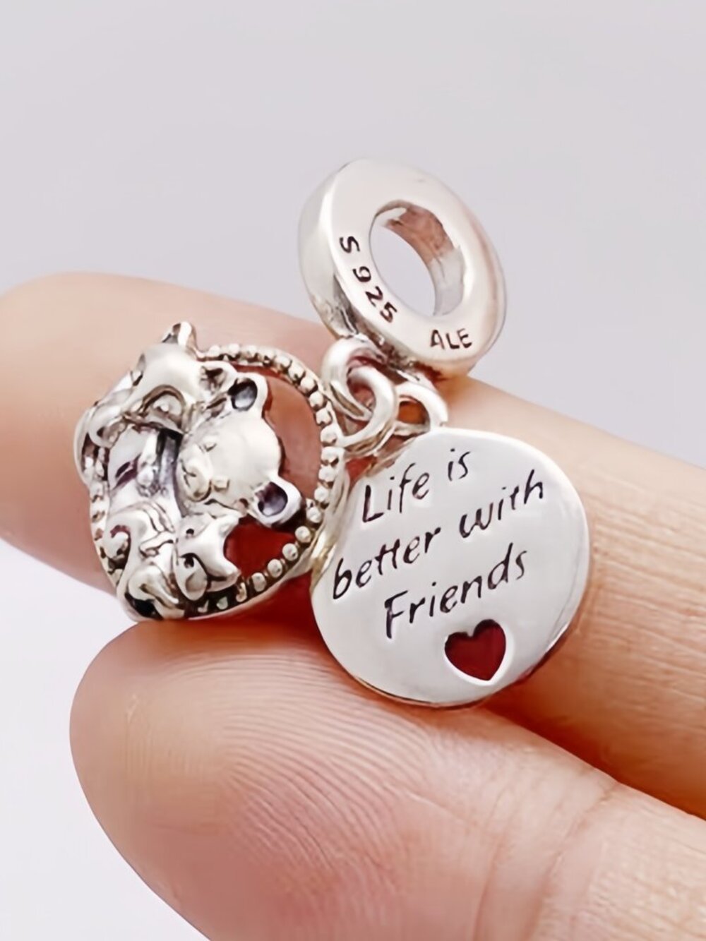 Pandora Bear, Fox & Squirrel Dangle Charm